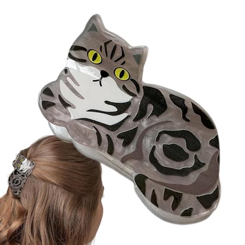 Haarklammer Tiere Tierform, Haarspange Dackel Katze Flauschig Tier Haarklammer Klein Haarnadel Aus Acryl, Haarklammer Haarspangen Damen Und Haarspangen Für Mädchen (B) von EHOTER