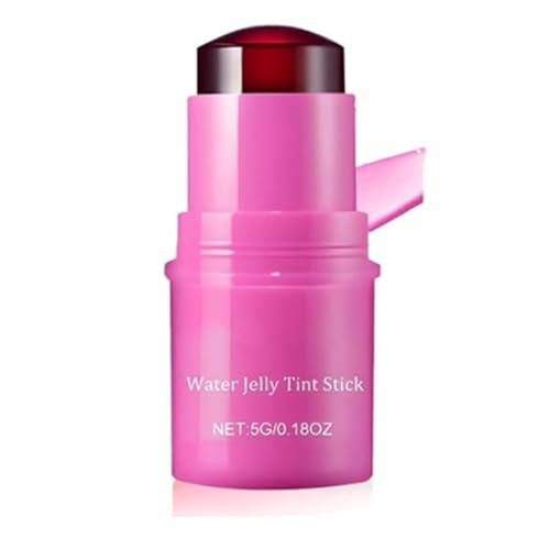 Milk Makeup Jelly Tint Blush Jelly Moisturizing Lipstick Sheer Lip Cheek Stain Milk Makeup Long Lasting Jelly Moisturising High Shine Non-Stick Gloss Lip Frauen Damen Mädchen Geschenk (D) von EHOTER