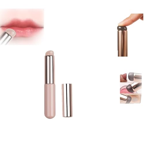 Mini Concealer Lippenölpinsel Für Concealer Silikon Make-up Pinsel Silikon-Make-up-Applikator Silikon-Lippenpinsel Silikon-Lippenpinsel Mit Deckel Damen Frauen Mädchen Geschenk (A) von EHOTER