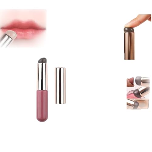 Mini Concealer Lippenölpinsel Für Concealer Silikon Make-up Pinsel Silikon-Make-up-Applikator Silikon-Lippenpinsel Silikon-Lippenpinsel Mit Deckel Damen Frauen Mädchen Geschenk (C) von EHOTER