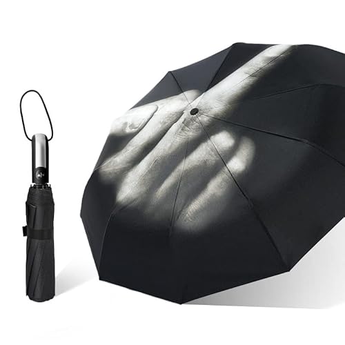 Reise Regenschirm Neuheit Mittlerer Finger Umbrella Fuck The Folding Regen Regenschirm Taschen-Regen-Motiv-Schirm mit Stinke-Mittel-Finger kreatives Geschenk-Idee (A) von EHOTER