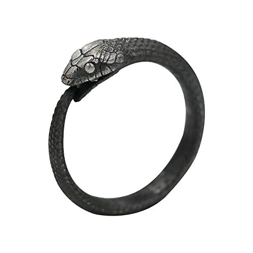 Schlangenring Sterling Silber Einstellbarer Nordischen Schlangen Ring Wikinger Ouroboros Ring Für Männer Vintage Gothic Nordic Pagan Schmuck Jungen Personalisieren Geschenk von EHOTER