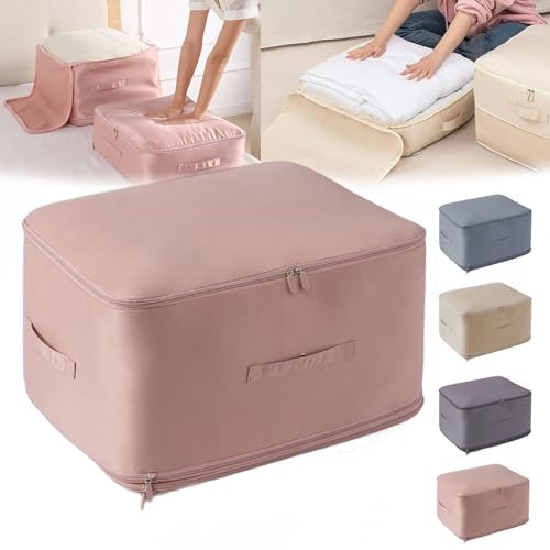 Ultra Space Saving Self Compression Organizer Extrem Platzsparend Selbstkompressions Koffer Organizer Packing Cubes Große Umzugstaschen Kleiderbeutel für Bettdecke Kleidung Bettwäsche (D,L) von EHOTER