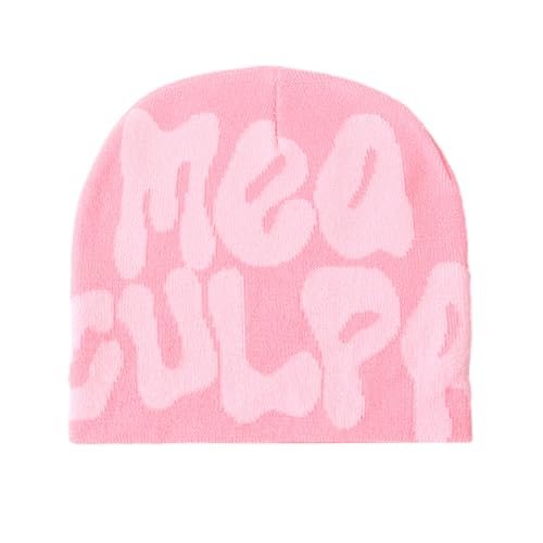 Y2k Slouch Beanie Unisex Mütze Cap Winter Knit Skater Hip Hop Strickmützen Baumwolle Lustig Spider Hut für Herren Damen Teenager Outdoor Bekleidung Accessoires Geschenk (D,Einheitsgröße) von EHOTER