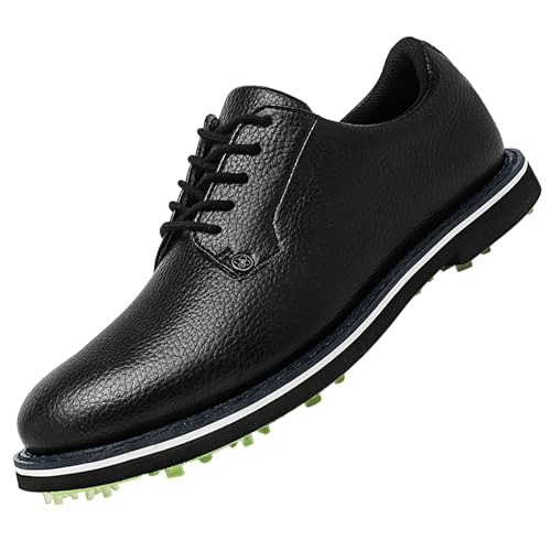 EHQZN Herren-Golfschuhe, spikeless wasserdicht, atmungsaktiv, spikeless Golfschuhe, rutschfest, Größe 41-47, Schwarz, 45 EU EHQZN Herren-Golfschuhe, spikeless wasserdicht, atmungsaktiv, spikeless Golfschuhe, rutschfest, Größe 41-47, Schwarz, 45 EU von EHQZN