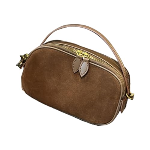 EHZBRCN Frauen Bag Retro Umhängetasche PU Leder Handtasche All Matching Crossbody Mode Top Trendy Pendeln Frauen Crossbody PU Leder Schulter Retro Handtasche Mode Pendeln von EHZBRCN