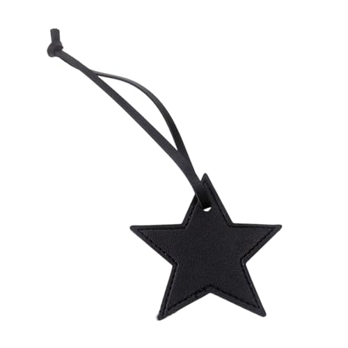 EHZBRCN Sternförmige Ledergepäck Charm Vielseitiger Fünf Punkte Star Keychain Für Frauen Mädchen Modische Tasche Accessoire von EHZBRCN