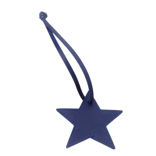 EHZBRCN Sternförmige Ledergepäck Charm Vielseitiger Fünf Punkte Star Keychain Für Frauen Mädchen Modische Tasche Accessoire von EHZBRCN