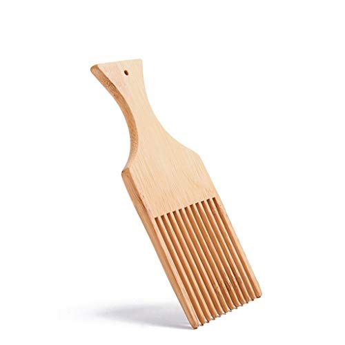 Holzbart Kammholz Haare Pick Bart Picken Kamm Holz Haare Picks Zahn Entwirrend Kamm Für Frauen Männer von EHZBRCN