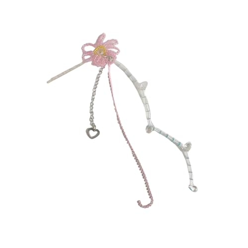 EHZBRCN Sparkly Strassstones Florale Haarnadel Quasten Robuste Metallhaarclipzubehör Für Besondere Anlässe Styling von EHZBRCN
