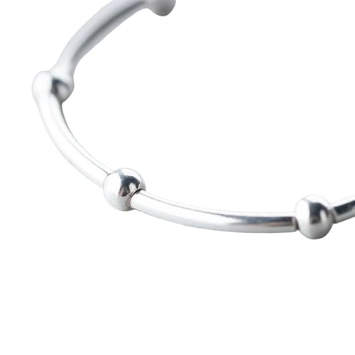 EIAAMRYMITE 925 Sterling Silber Perlen Mode für Frauen verstellbare Armbänder Armreifen feine Dekoration Schmuck Luxus mit Ihnen Accessoires trendiges bestes Geschenk von EIAAMRYMITE