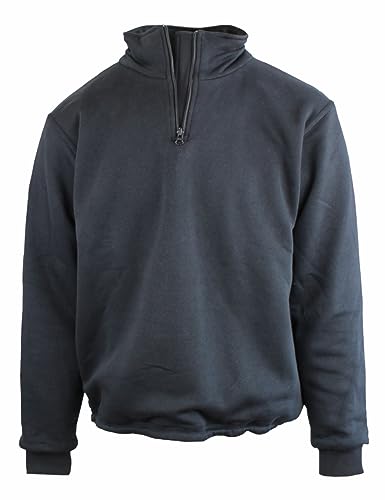 EIBENHOLZ stichhemmender Stehkragenpullover Protective Zipper, schwarz, Gr. XXL von EIBENHOLZ