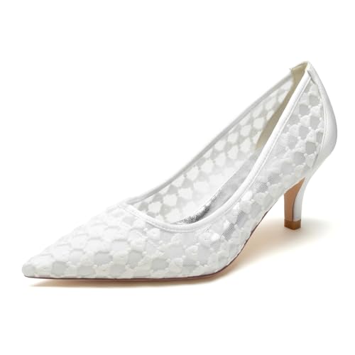 EICOFF Brautschuhe Lace Satin Hochzeitsschuhe Damen Closed Toe Absatzschuhe Slip Auf High Heels Pumps Kleid Partei Gericht Schuhe,Weiß,36 EU EICOFF Brautschuhe Lace Satin Hochzeitsschuhe Damen Closed Toe Absatzschuhe Slip Auf High Heels Pumps Kleid Partei Gericht Schuhe,Weiß,36 EU von EICOFF