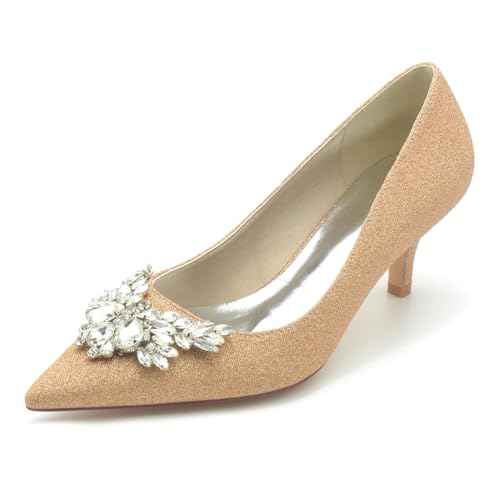 EICOFF Hochzeitsschuhe Damen Slip Auf Brautschuhe Geschlossener Spitze Glitzer Pumps Kristall Absatzschuhe Kleid Partei Arbeitschuhe,Champagne,43 EU EICOFF Hochzeitsschuhe Damen Slip Auf Brautschuhe Geschlossener Spitze Glitzer Pumps Kristall Absatzschuhe Kleid Partei Arbeitschuhe,Champagne,43 EU von EICOFF