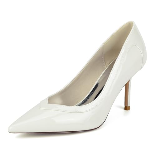 EICOFF Women's Pointed Toe Pumps Ladies Closed Toe Stiletto High Heels Perfect for Weddings and Parties,Beige,41 EU EICOFF Women's Pointed Toe Pumps Ladies Closed Toe Stiletto High Heels Perfect for Weddings and Parties,Beige,41 EU von EICOFF
