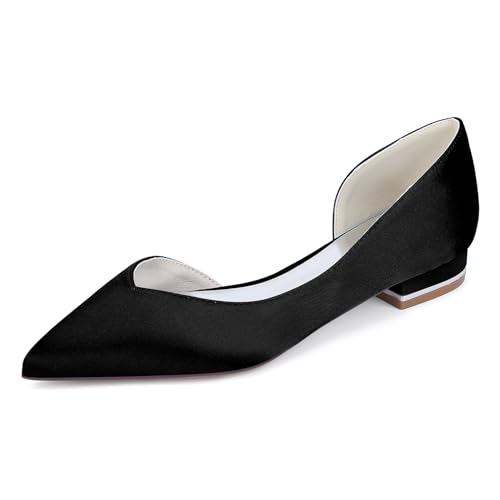 EICOFF Womens Closed Toe Low Heel Sandals Pointed Toe Flats for Ladies Business Work Professional Daily Use,Schwarz,38 EU EICOFF Womens Closed Toe Low Heel Sandals Pointed Toe Flats for Ladies Business Work Professional Daily Use,Schwarz,38 EU von EICOFF