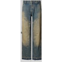 EIGHTYFIVE Flared Jeans mit französischen Eingrifftaschen in Jeansblau, Größe 33 von EIGHTYFIVE