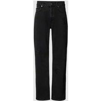 EIGHTYFIVE Straight Fit Jeans im 5-Pocket-Design in Black, Größe 33 von EIGHTYFIVE