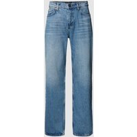 EIGHTYFIVE Straight Fit Jeans im Used-Look in Blau, Größe 33 von EIGHTYFIVE