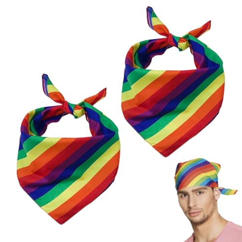 2 Stück Pride Outfit Regenbogen Bandana, Pride Accessoires, Outfit Damen Accessoires,Rainbow Haarschmuck Haarband,Halstuch Haarbänder,für Gay Dance Clothes,Friends Bekleidungen Accessories 2 Stück Pride Outfit Regenbogen Bandana, Pride Accessoires, Outfit Damen Accessoires,Rainbow Haarschmuck Haarband,Halstuch Haarbänder,für Gay Dance Clothes,Friends Bekleidungen Accessories von EIHI