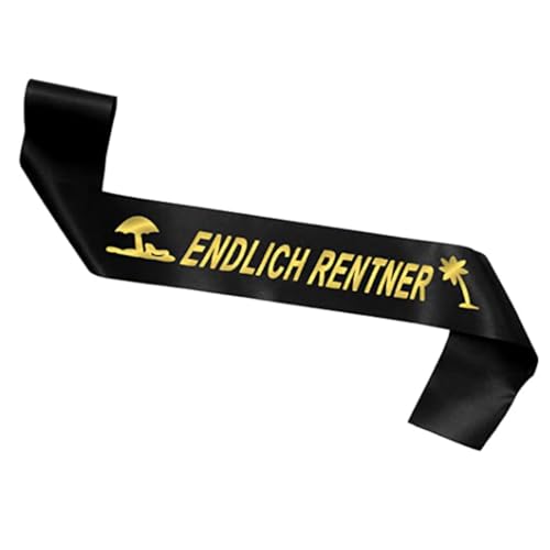 EIHI 1 Stück Rentner Schärpe Dekoration Ruhestand Accessoires eine Legende geht in Rente kein Zeit Bin Rentner Geschenk für Pensionierung Party Abschiedsfeier Deko Sash Zubehör von EIHI