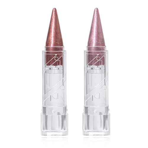 EIHI 2-in-1 Lip Stain – Metallic-Spitzen Lippenstift mit Perlglanz, artdeco lippenstift, Metallic-Lippenstift & Lidschatten | 8h Halt, wasserfest | Hochpigmentierter Perlglanz für Damen von EIHI
