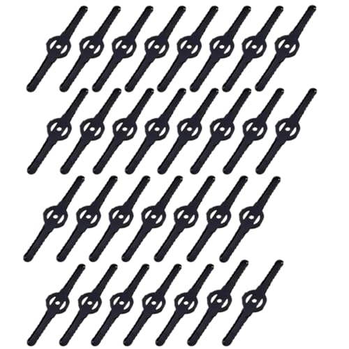 EIHI 30 Stück Schwarz Rasentrimmer Messer, Ersatzmesser Rasentrimmer, Messer für Rasentrimmer, Rasentrimmer Ersatzmesser mit 3-in-1-Mähern, Mini-Mähern und Trimmer von EIHI