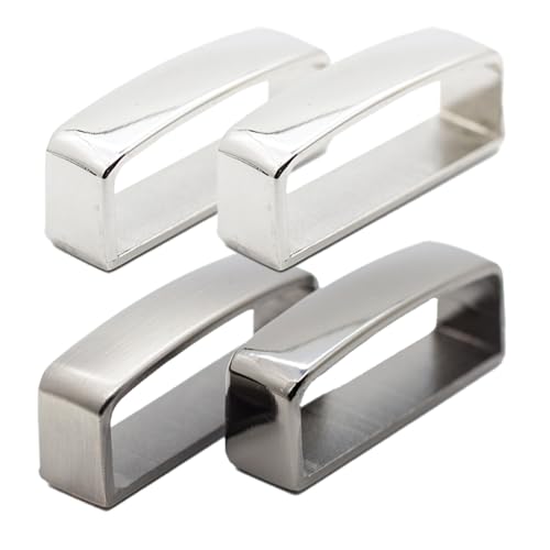 EIHI 4 Stück Gürtelschnalle Herren,Gürtelschlaufenhalterschnappschlaufen Gürtelschlaufen Zum Annähen,Gürtelschlaufen Ersatz Ersatzgürtelschnalle Belt Keeper Befestigungsschnalle,4 Cm B 1.2 Cm H von EIHI