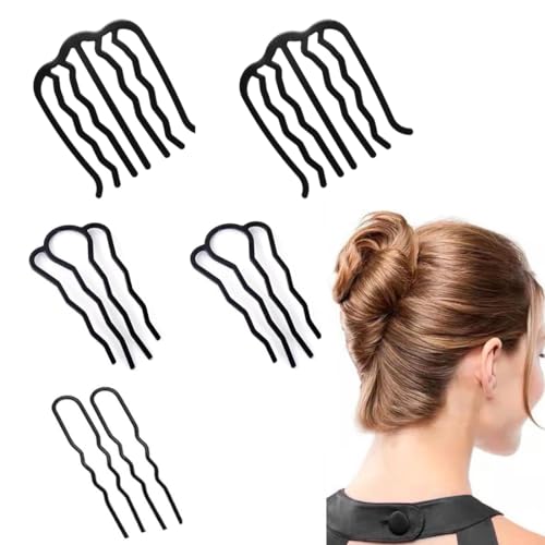 EIHI 6er-Pack Haarspangenkämme, Metall-Haarkämme, Haar-Styling-Werkzeuge, Metall-Haar-Seitenkämme, Retro-Haar-Seitenkämme für Frauen und Mädchen von EIHI