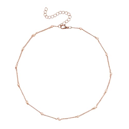 EIHI Gold Perlen Kette,Kette Gold Damen,Choker Kette Damen,Kette Gold Halskette Kette Süßwasserperlen Halskette Frauen Geschenke Schmuck Damen von EIHI