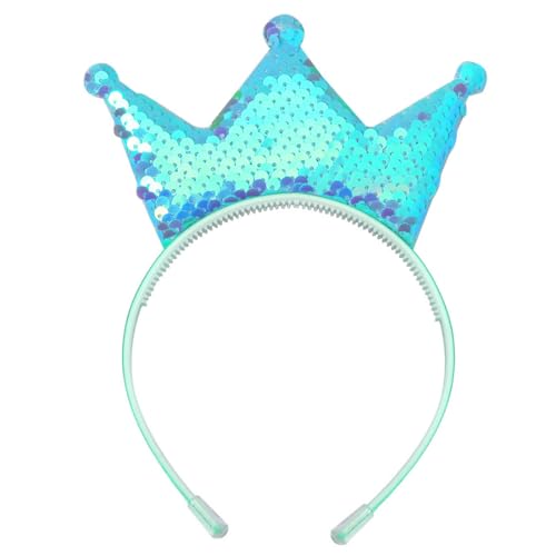 EIHI Haarreifen Mädchen,Krone Mädchen,Weihnachten Glitzer Kronen Haarband Gold Haarreifen Haarschmuck Für Mädchen Frauen Geburtstag Weihnachtsfeier von EIHI