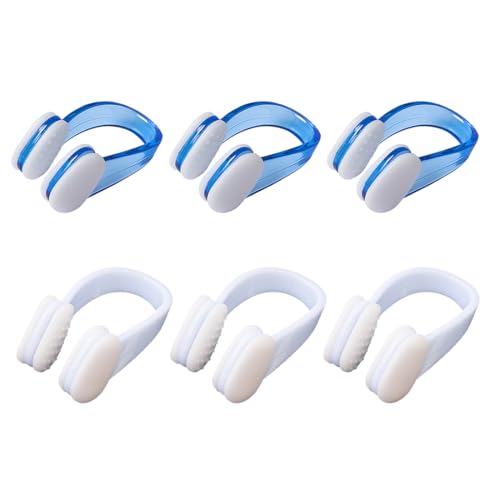 EIHI Nasenklammer Schwimmen Kinder 6 STK Schwimm Nasenklammer Anti-Rutsch Schwimmzubehör mit Aufbewahrungsbox,Training Protector Nase Clips für Erwachsene Kinder Schwimmen Anfänger Profischwimmer von EIHI