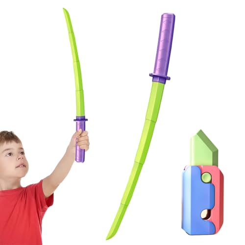 EIHI Ninja Schwert 3D-gedrucktes einziehbares Samurai-Schwert Lustiges einziehbares Samurai-Spielzeug aus Kunststoff EIHI Ninja Schwert 3D-gedrucktes einziehbares Samurai-Schwert Lustiges einziehbares Samurai-Spielzeug aus Kunststoff von EIHI