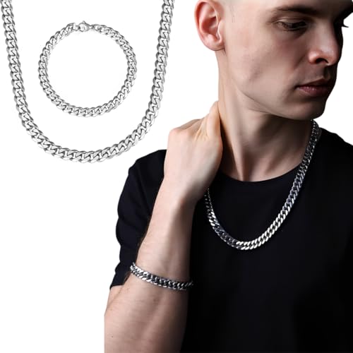 EIHI silberkette kette kette herren silberkette herren ketten ketten für herren herren kette Kubanische Kette, Männer Hip Hop Kette von EIHI