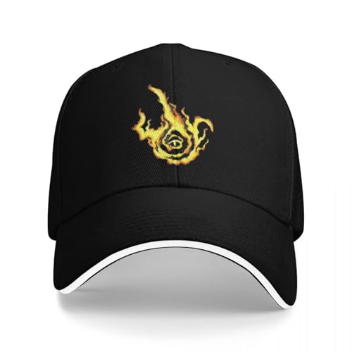 EIILBEIS Outdoor Bewegung Visier Hut Unisex Symbol Flamme Eldened Ring Sommer Baseballkappen Für Damen Druck Männlich Strand Sonnenschutz Hut Snapback Cap Modegeschenke von EIILBEIS