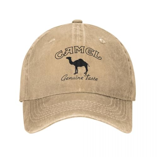 EIILBEIS Outdoor Motion Visier Hut Unisex Camel Zigarre Zigaretten Baseballkappen Vintage Distressed Washed Snapback Cap für Männer Frauen Outdoor Workouts Hüte Cap Mode Geschenke von EIILBEIS