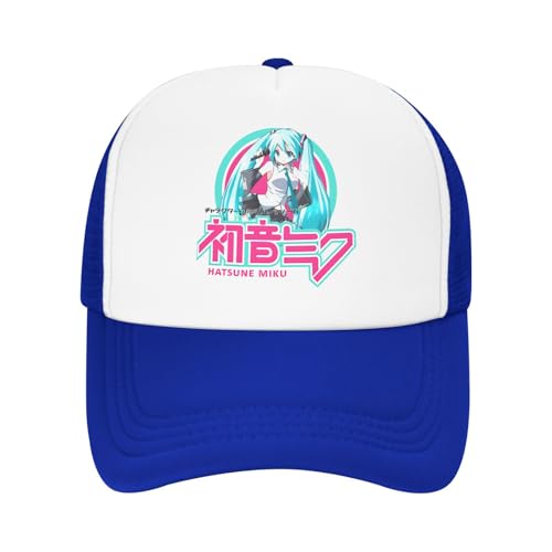 EIILBEIS Outdoors Sun hat Running hat The Diva Hatsune Miku Trucker Hut für Mann Frau Sommer Outdoor Mesh Seitenkappen Hüte verstellbare Passform für Freizeitkleidung Geschenke von EIILBEIS