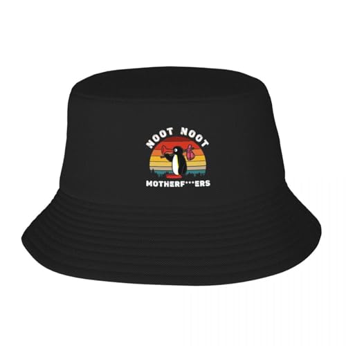 EIILBEIS Unisex Outdoor Atmungsaktive Teen Bucket Hats Noot Noot Strand Hutbekleidung Faltbare Urlaub Angelmützen Niedliches Tier Ispoti Hut Geschenke für ihn sie von EIILBEIS