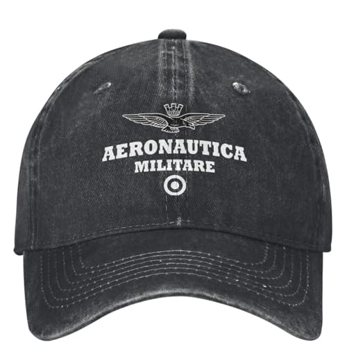 Outdoor Beschattung Unisex Laufmütze Aeronautica Militare Denim Baseballmütze Wandern Angeln Hip Hop Papa Hüte Sommer Unisex Männer Trendy Design Baseballmützen personalisierte Geschenke von EIILBEIS
