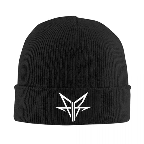 Falling In Reverse Rock Logo Hut Herbst Mützen Street Music Caps Unisex Acryl Strickmützen von EIILHUED