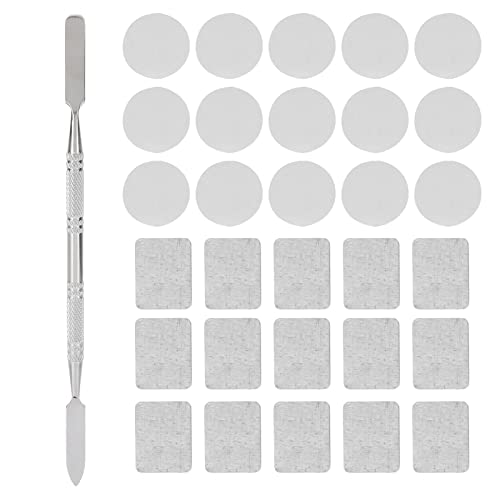 EIMSOAH 30 Prozent Metallaufkleber, Quadratisches und Runde Make -up Farbenfrohe Leere Palette Aufkleber für Lidschattenpaletten -Set von EIMSOAH