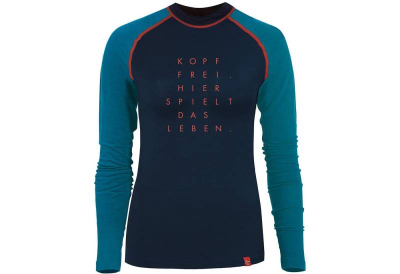 EIN SCHÖNER FLECK ERDE Langarmshirt Langarmshirt W KOPF FREI MERINO 160 LANGARMSHIRT von EIN SCHÖNER FLECK ERDE