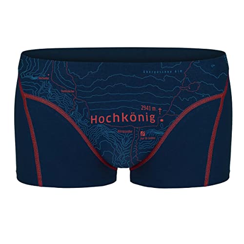 EIN SCHÖNER FLECK ERDE. Herren Boxershorts - Shorts, Print, Bio-Baumwolle Hochkönig (Tiefblau) L von EIN SCHÖNER FLECK ERDE.