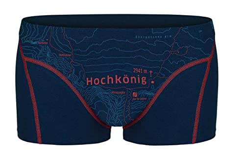 EIN SCHÖNER FLECK ERDE. Herren Boxershorts - Shorts, Print, Bio-Baumwolle Hochkönig (Tiefblau) M von EIN SCHÖNER FLECK ERDE.