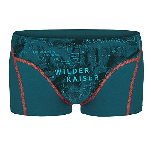 EIN SCHÖNER FLECK ERDE. M Wilder Kaiser Boxer Blau - Nachhaltige trendige Herren Bio-Baumwoll Boxershorts, Größe L - Farb von EIN SCHÖNER FLECK ERDE.