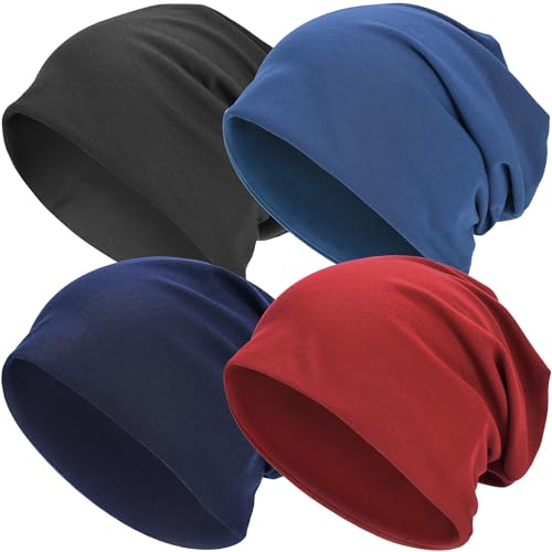 EINSKEY Mütze für Herren und Damen, Dünne Long Slouch Beanie Hat, Leicht Atmungsaktiv Sportmütze Übergangsmützen für Joggen, Fahrradfahren, Schlafen, Haarausfall, Chemo von EINSKEY