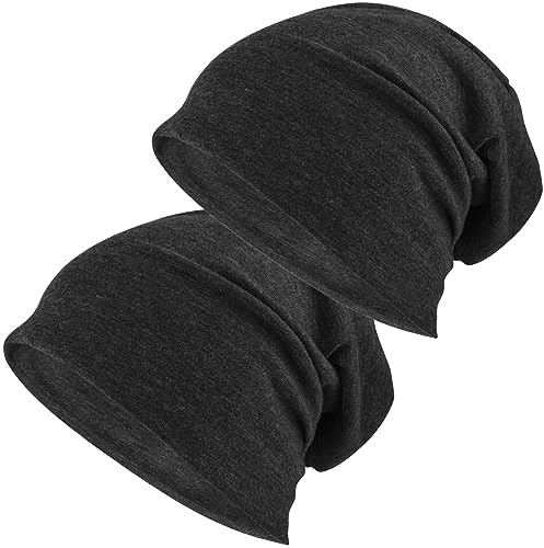 EINSKEY Mütze für Herren und Damen, Dünne Long Slouch Beanie Hat, Leicht Atmungsaktiv Sportmütze Übergangsmützen für Joggen, Fahrradfahren, Schlafen, Haarausfall, Chemo von EINSKEY