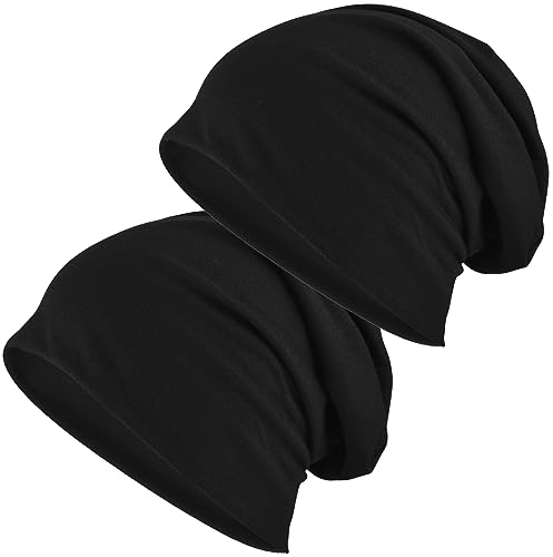 EINSKEY Mütze für Herren und Damen, Dünne Long Slouch Beanie Hat, Leicht Atmungsaktiv Sportmütze Übergangsmützen für Joggen, Fahrradfahren, Schlafen, Haarausfall, Chemo von EINSKEY