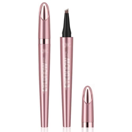 EIROVYA Magischer mit 4 Mikrogabelspitzen, langlebiger wasserfester Augenbrauenstift und wischfester, sorgt für natürlich aussehende (Dunkelbraun), 1 Stück von EIROVYA
