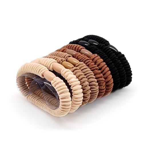 Haarpflege damen,9 Haargummis in verschienen Farben Gummiband Scrunchie- Elastische Haarbänr für Damen-Haarpflege Schön verpackt (Farbmischung) von EIROVYA